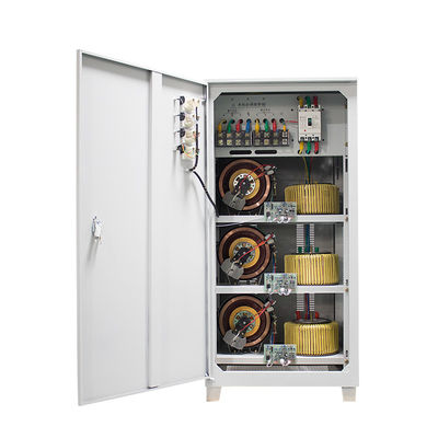 คุณภาพ  Automatic Voltage Regulator 75KVA Three Phase Servo Motor Type Stabilizer AVR TNS SVC 75KW 380V 440V 480V 415V โรงงาน