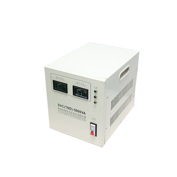 5KVA เครื่องปรับความแรงดันอัตโนมัติ 220V เครื่องปรับพลังงานแบบแลกเปลี่ยนระยะเดียว TND ((SVC) - 5000VA