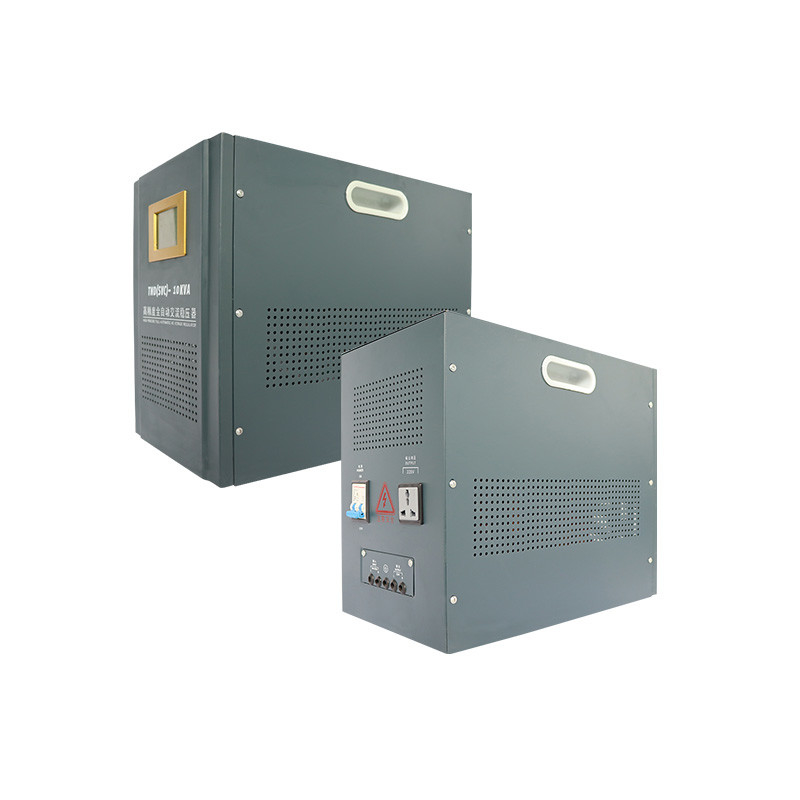 10KVA คุณภาพสูง 220V Single Phase Automatic Voltage Stabilizer ที่มีความละเอียดสูง