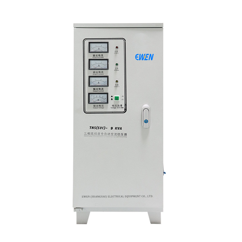 9KVA เครื่องปรับความแรงดันสามเฟส 380V 400V 440V 480V AC Power Regulator การปรับแต่งตามความต้องการ