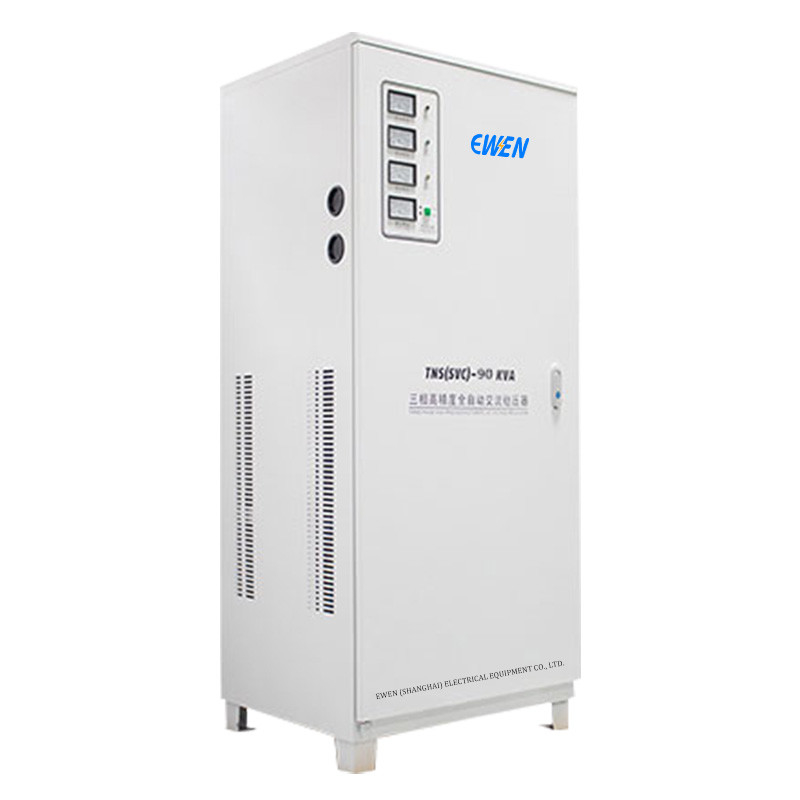 90KVA เครื่องปรับความตึงเครียด 3 ขั้นตอน เครื่องปรับความตึงเครียดอัตโนมัติ ด้วยเทคโนโลยีเครื่องยนต์เซอร์โวสําหรับเครื่องตัดเลเซอร์