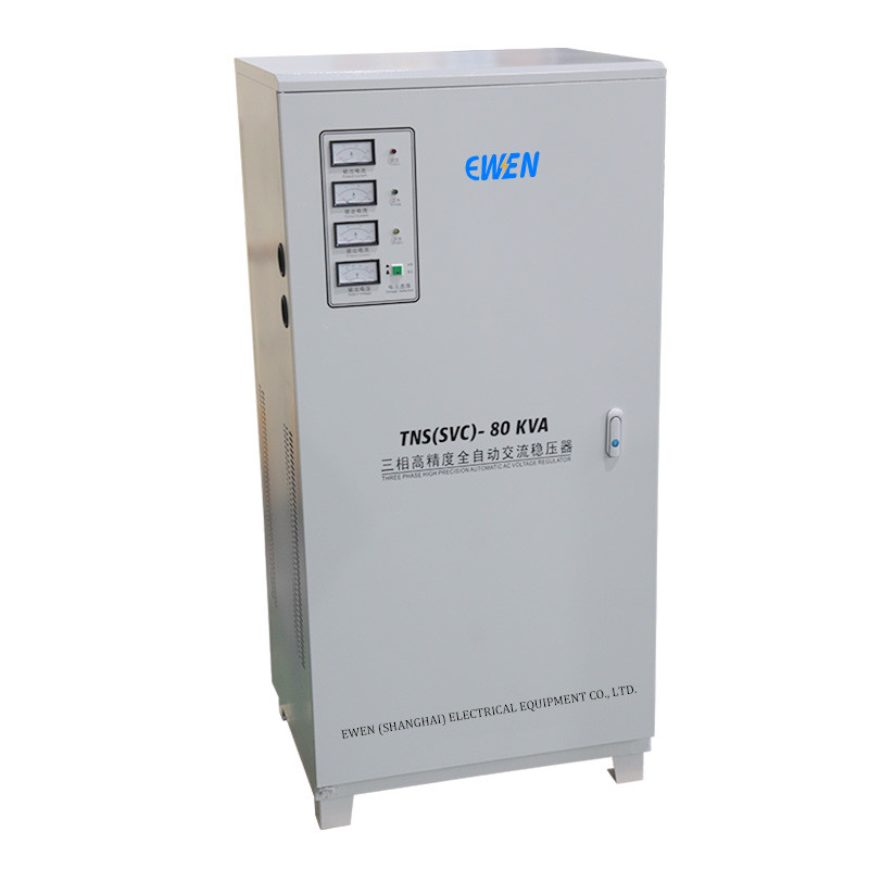 80KVA เครื่องปรับความตึงเครียดอุตสาหกรรม 3 ขั้นตอน เครื่องปรับความตึงเครียดอัตโนมัติ 380VAC 400VAC พร้อมมอเตอร์เซอร์โว
