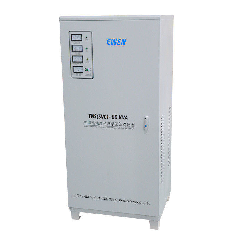 เครื่องปรับระดับความดันสามเฟส 80KVA 80KW เครื่องปรับระดับความดันอัตโนมัติและเครื่องปรับระดับความดันสําหรับการใช้ในอุตสาหกรรม