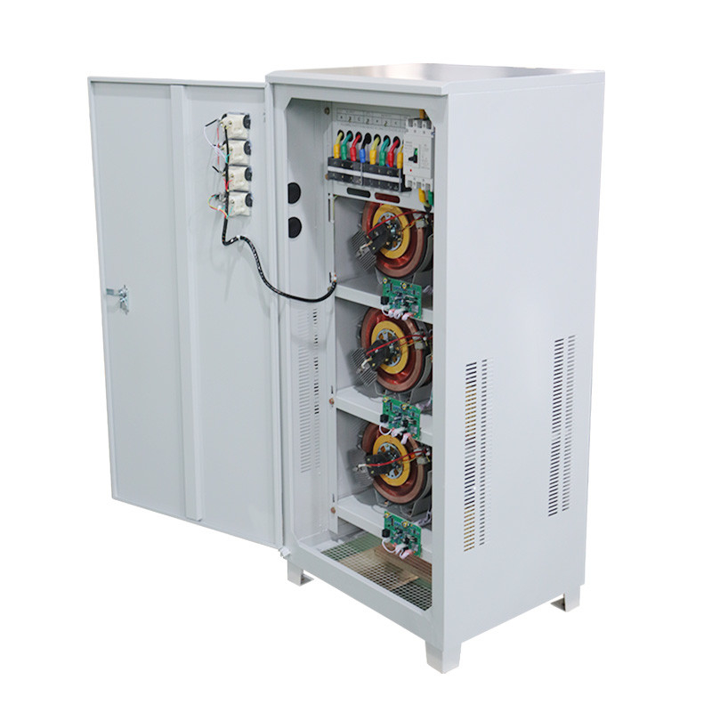 เครื่องปรับระดับความดันสามเฟส 80KVA 80KW เครื่องปรับระดับความดันอัตโนมัติและเครื่องปรับระดับความดันสําหรับการใช้ในอุตสาหกรรม