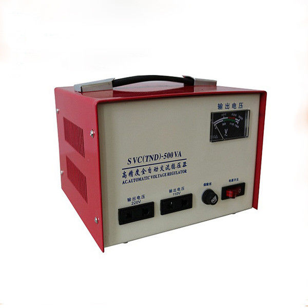 เครื่องควบคุมแรงดันไฟฟ้าอัตโนมัติเฟสเดียว Avr 500W 50Hz สำหรับเครื่องใช้ในบ้านขนาดเล็ก