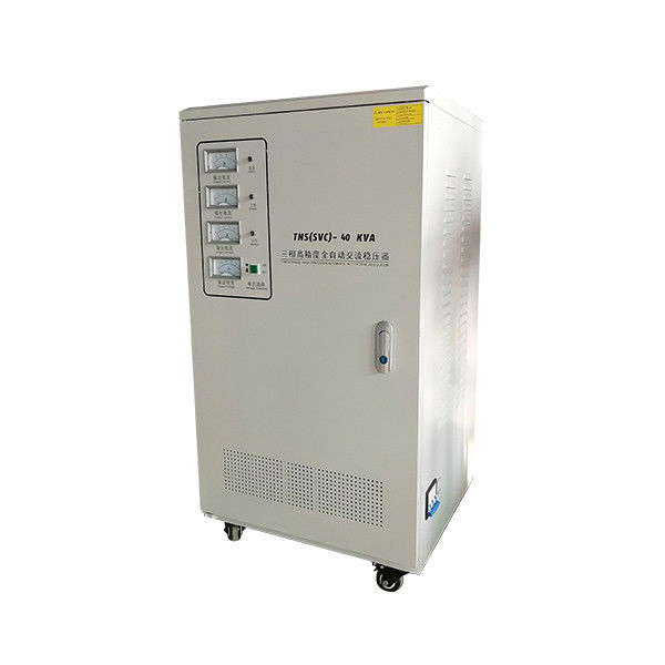 ความแม่นยำสูงสามเฟสควบคุมแรงดันไฟฟ้าวัสดุขดลวดทองแดง 40KVA