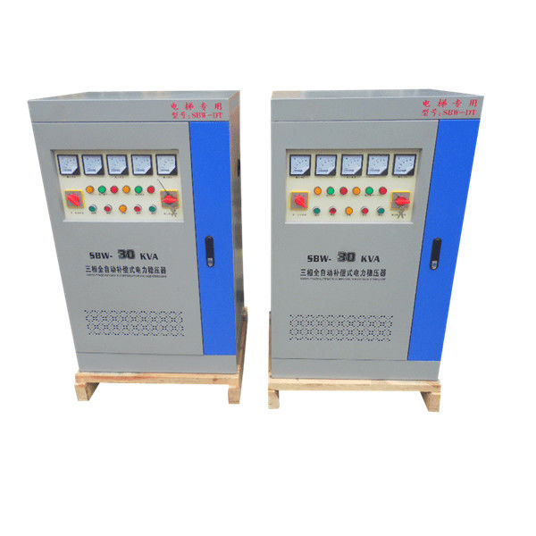 SBW Industrial Stabilizer แรงดันไฟฟ้า 3 เฟส 30kva 380V 50Hz สำหรับลิฟต์