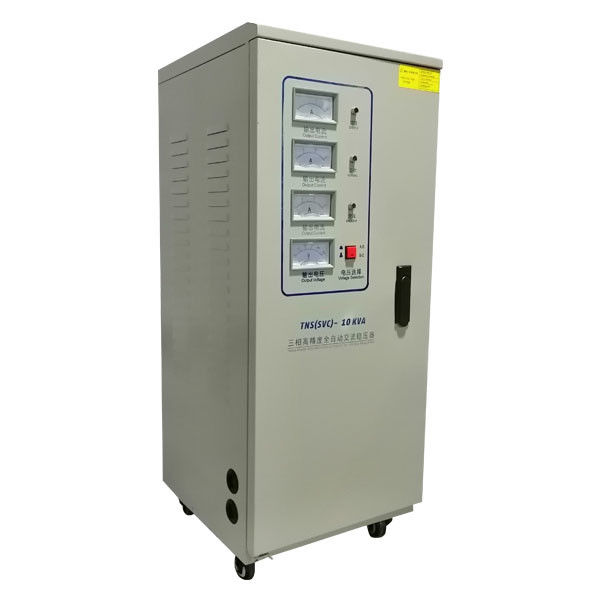ระบบควบคุมแรงดันไฟฟ้าอัตโนมัติ 3 เฟส 10KVA สำหรับอุปกรณ์ไฟฟ้า