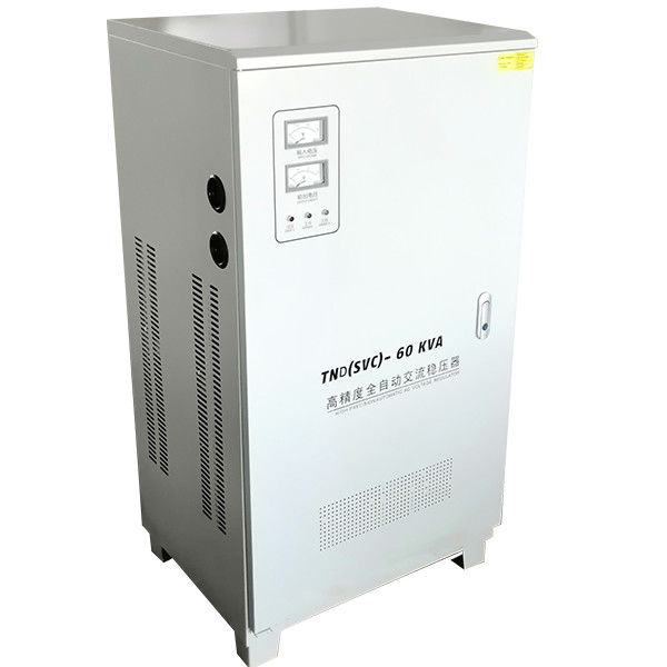 TND-60KVA เฟสเดียวตัวควบคุมแรงดันไฟฟ้าอัตโนมัติเต็มรูปแบบความแม่นยำสูง